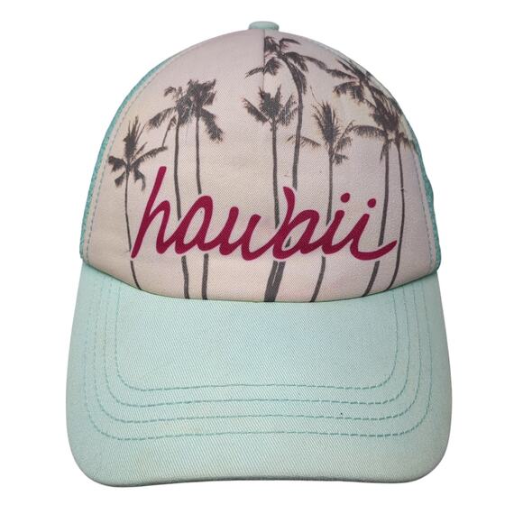 Hawaii Snapback Trucker Hat Multi One Size Adjustable Mesh Back Honolua Wahine - Picture 1 of 9
